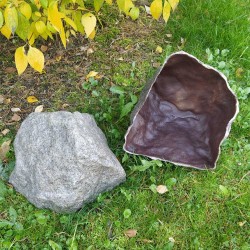 Garten Kunststein Ø27cm Grauer Granit (TK25G1)