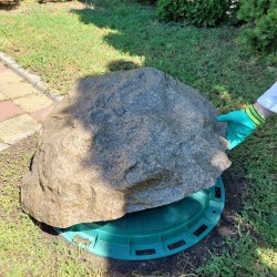 Pierre de jardin Ø70cm grès...