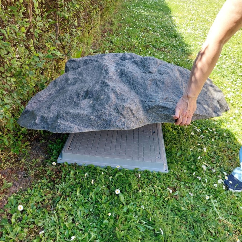 Sztuczny Ø100cm kamień ogrodowy szary granit (TK100G1)