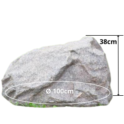 Pietra da giardino Ø100cm granito grigio (TK100G1)