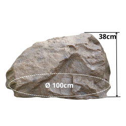 Pierre de jardin Ø100cm grès (TK100R1)