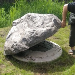Garden Stone Ø120cm gray...