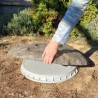 Garden Stone Ø70cm gray granite (DK70G1)